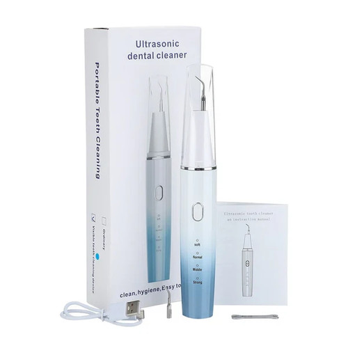 Ultrasonic tooth cleaner kit - tooth,