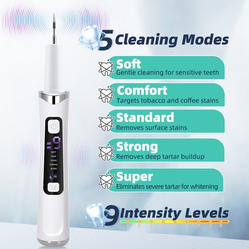 Ultrasonic tooth cleaner - tooth,