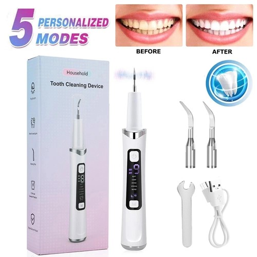 Ultrasonic tooth cleaner kit - tooth,