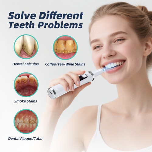 Ultrasonic tooth cleaner for - tooth,