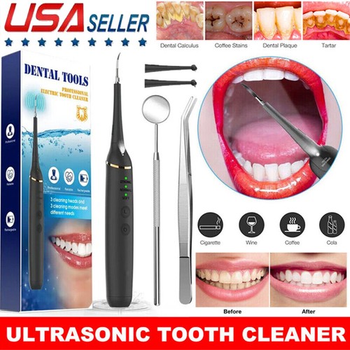 Ultrasonic tooth cleaner kit - tooth,