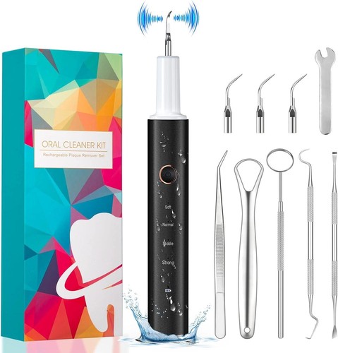Ultrasonic tooth cleaner kit - tooth,